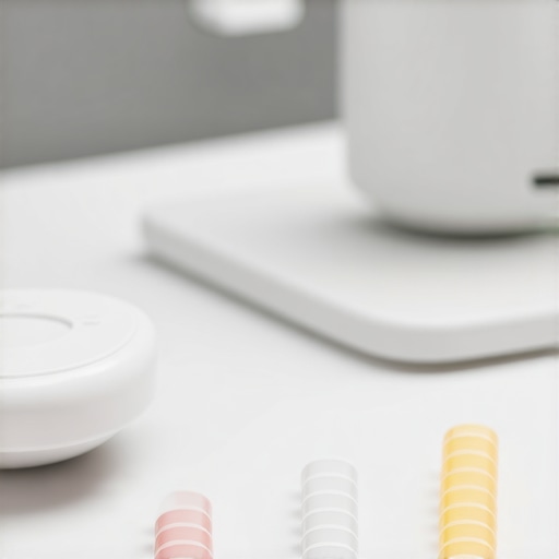 A futuristic dental office showcasing digital impression tools and advanced restorative materials.