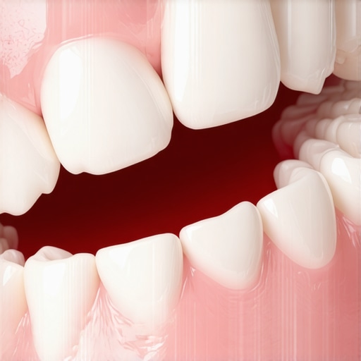 Dentist cleaning teeth with focus on crowns and gum health
