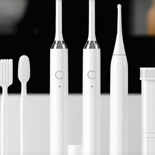 Collection of high-tech dental tools used for oral health maintenance.