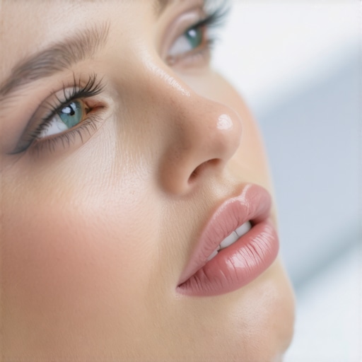 Dentist using AI device to identify plaque on teeth