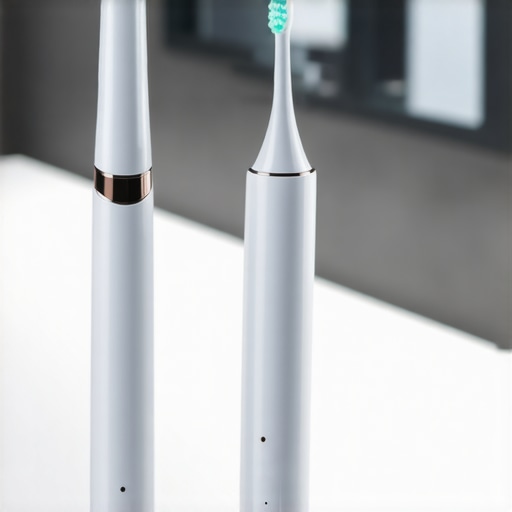 Ultrasonic toothbrush and intelligent water flosser demonstrating modern dental maintenance equipment.