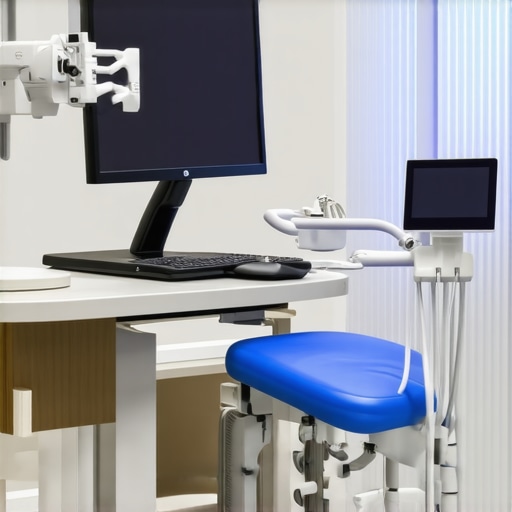 Dentist using intraoral scanner with digital 3D imaging