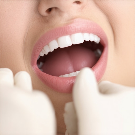 Dentist Explaining Oral Health A dentist showing a patient detailed dental information with tools