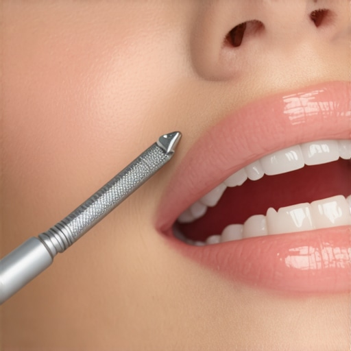 Dentist checking patient’s teeth alignment during a consultation