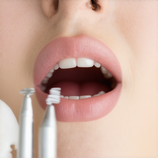 Detecting Hidden Dental Problems Dentist closely inspecting a patient's teeth for early signs of decay and crown issues.