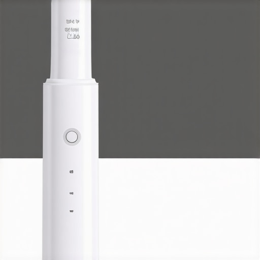 Electric Toothbrush with Advanced Features An electric toothbrush with timer and pressure sensor actively cleaning teeth.