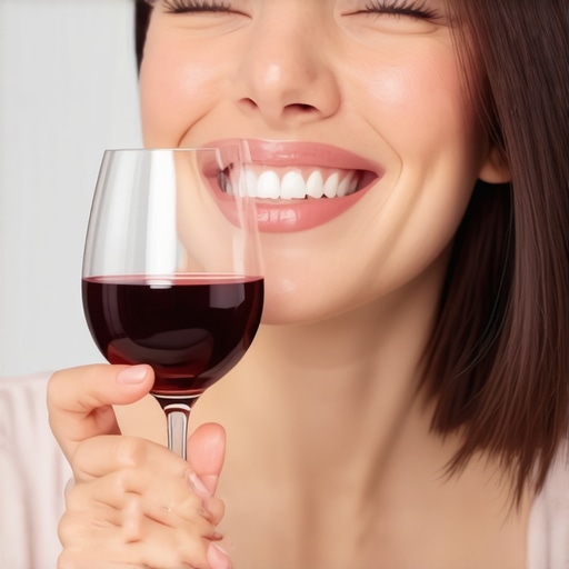 How to prevent red wine stains on your front teeth