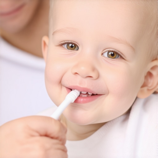How to safely clean a toddler’s teeth before they can spit