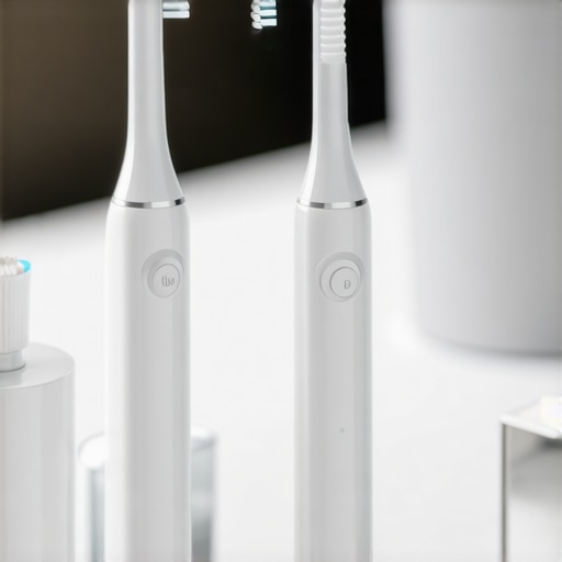 Maintaining Dental Tools for Long-Term Success Electric toothbrush, interdental brushes, and water flosser being cleaned and organized