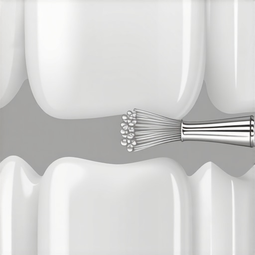 Proper Cleaning of Dental Crowns Hand cleaning a dental crown with a soft brush and floss