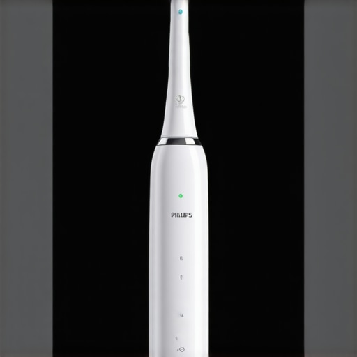 Advanced Dental Hygiene Tool Image of Philips Sonicare electric toothbrush highlighting its cleaning features and smart sensors.