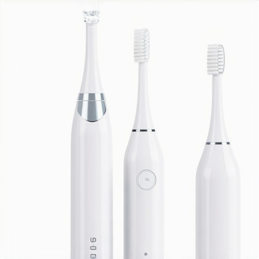 Effective Dental Tools for Long-Term Care Person demonstrating the use of an electric toothbrush and water flosser to maintain oral health.