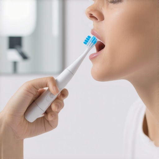 The proper way to brush with an electric toothbrush