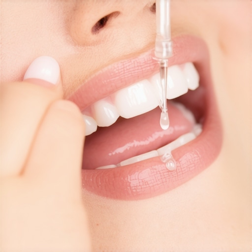Applying Dental Wax to Protect a Chipped Tooth Person gently placing dental wax over a sharp chipped tooth to prevent injury.