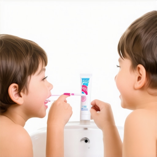 At what age should siblings share a toothpaste tube?