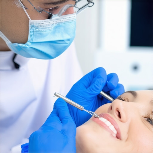 Dental professional giving advice on optimal teeth whitening schedule.