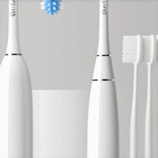 Effective Dental Tools for Long-Term Oral Care A collection of high-tech toothbrush and interdental cleaning tools used for maintaining oral health