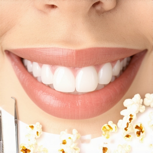 How to remove a popcorn kernel stuck deep under your gum line