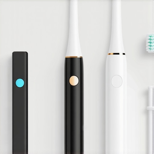 Collection of contemporary toothbrushes, flossers, and water flossers demonstrating advanced oral hygiene equipment.