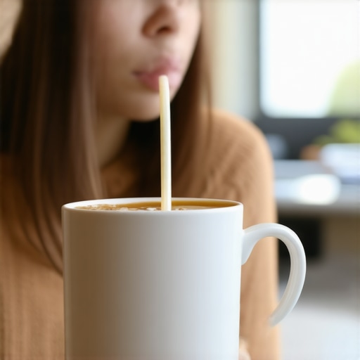 The truth about drinking morning coffee through a straw to prevent stains