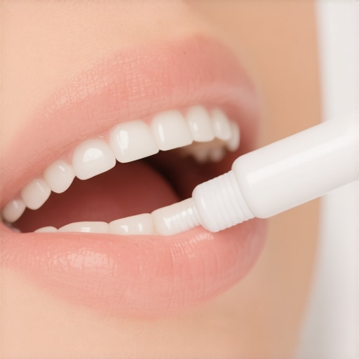 Correct Toothbrushing Technique Demonstration A dentist showing how to use a soft toothbrush to protect enamel and gums.