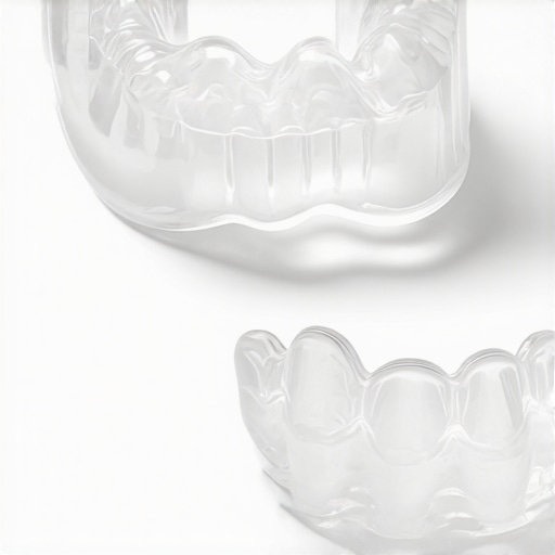 A clear custom night guard showing professional dental fit and quality.
