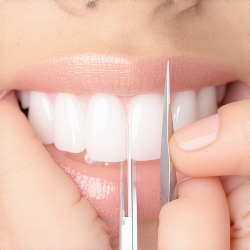 Customizing Teeth Whitening Strips at Home Trimming whitening strips for custom gum protection