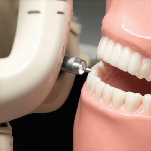 Digital Intraoral Scanning for Zirconia Crowns A dentist using a digital scanner for modern crown preparation