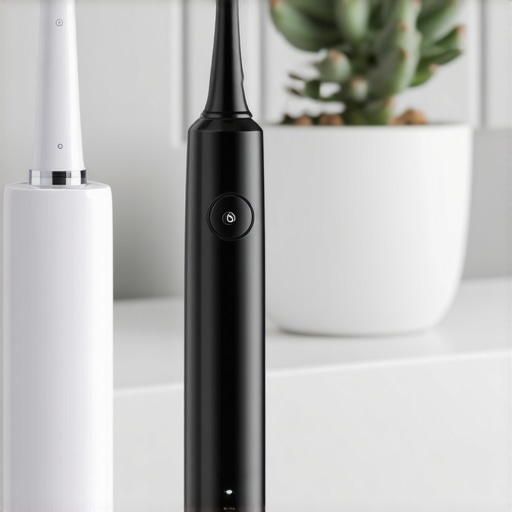 A collection of effective dental tools including a sonic toothbrush and water flosser for maintaining crowns and oral health.