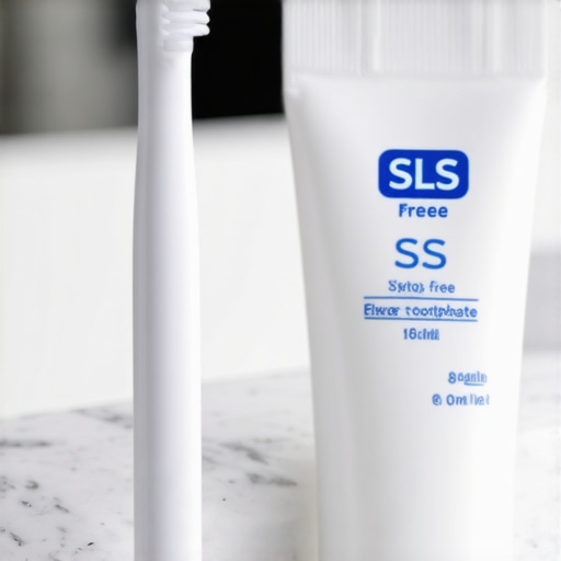 Extra soft toothbrush and sensitive toothpaste for brushing with canker sores