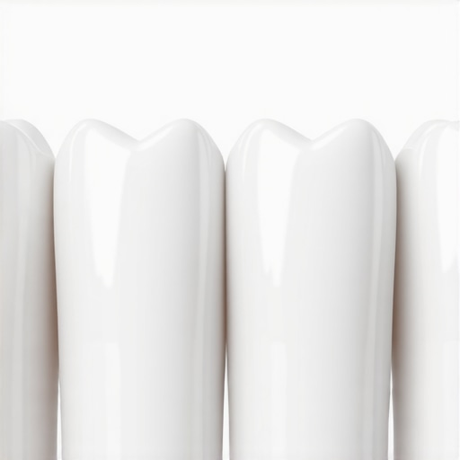 Close-up of a dental crown and gum tissue showing the margin area.