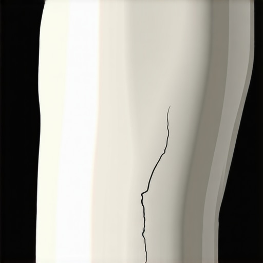 Micro-cracks around a silver amalgam filling Close-up of dental micro-cracks radiating from an old silver filling in a molar tooth.
