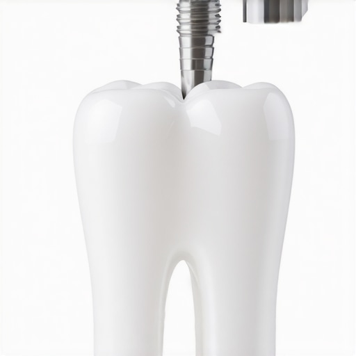 A close-up view of a porcelain dental crown illustrating its protective function and aesthetic appeal.