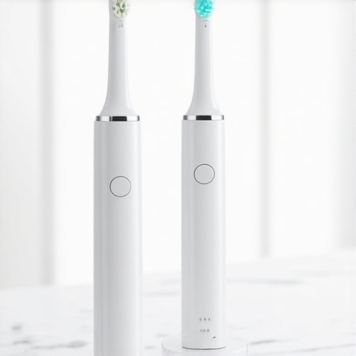 Modern Dental Maintenance Tools Electric toothbrush and water flosser for crown maintenance