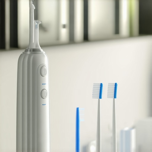 Professional water flosser and interdental cleaning tools for maintaining dental crowns.