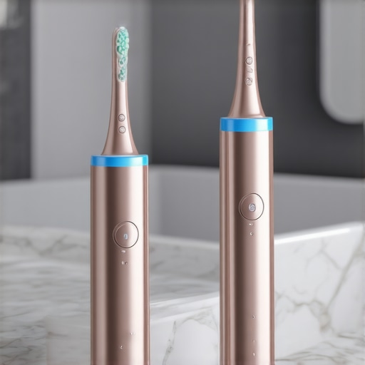 High-quality electric toothbrush and water flosser for dental maintenance