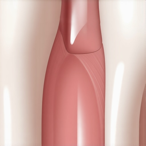 A detailed shot of a dental crown demonstrating clean margins and oral health.