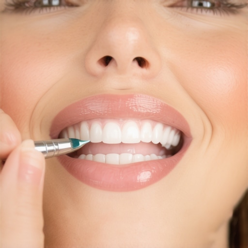 A dental professional performing a gentle cleaning to maintain tooth health and brightness without damaging enamel.