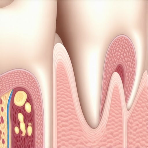A diagram showing how bacteria can return to gum pockets after a deep cleaning if maintenance is not performed every three months.
