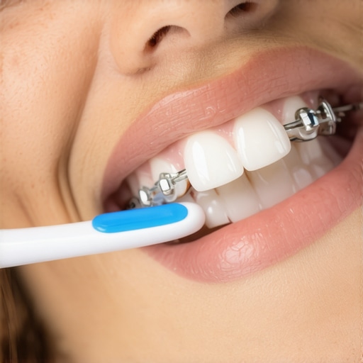 The proper way to brush your teeth if you have braces