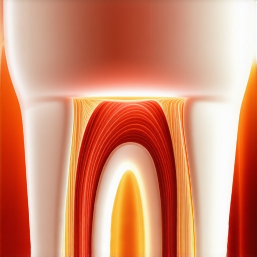 Illustration showing how heat causes pressure and pain inside an inflamed tooth nerve.