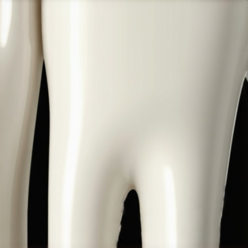 Close up of a dental crown meeting the gum line