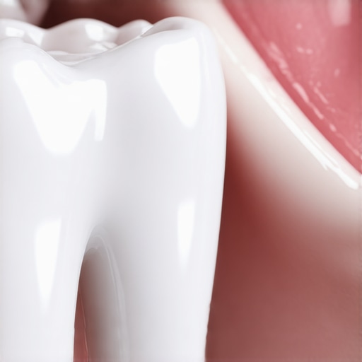 Zirconia Crown vs Natural Tooth Margin Detail Close-up of a well-fitted zirconia dental crown showing the precise margin and natural appearance.
